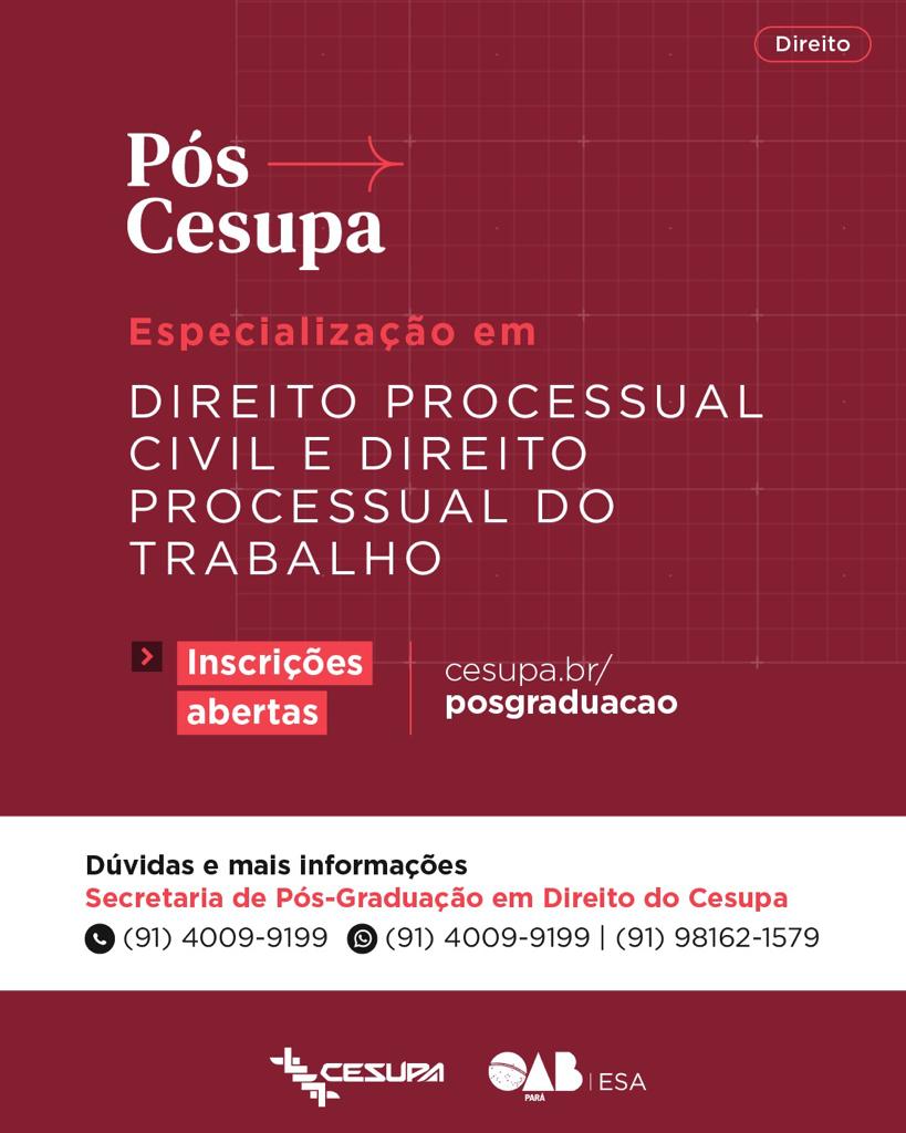 ESPECIALIZAÇÃO EM DIREITO PROCESSUAL CIVIL