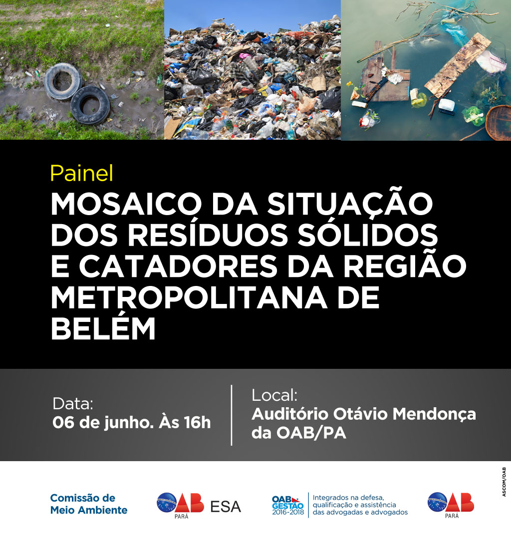 painel mosaico residuos solidos belem
