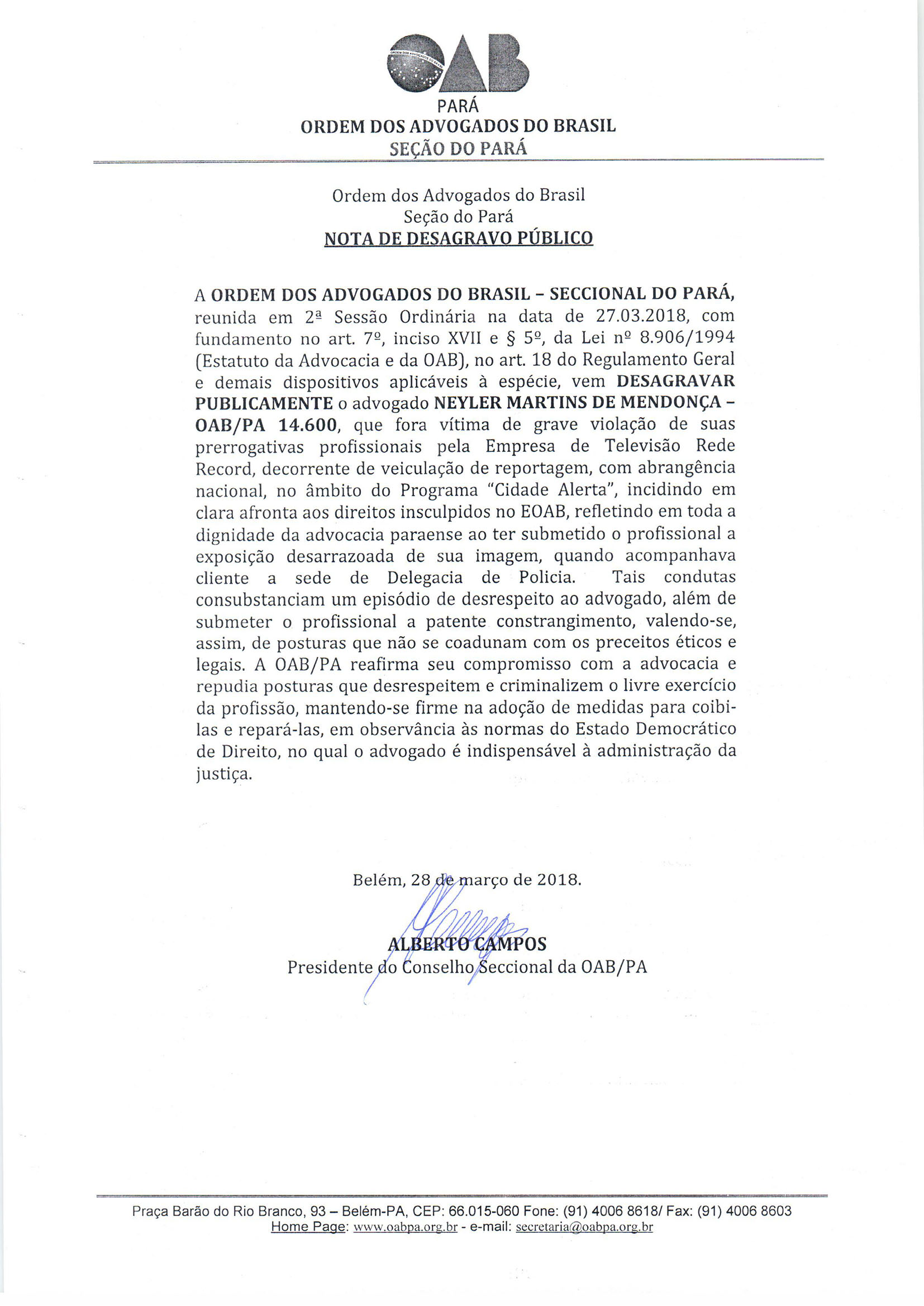 desagravo 22