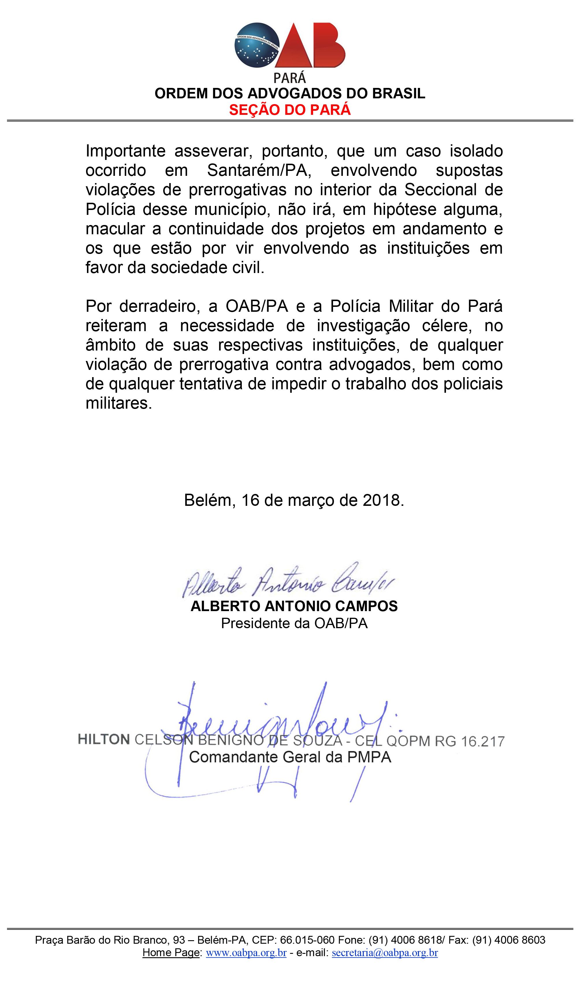 Nota Oficial OAB e PM 2 2